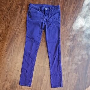 City Streets Women's Skinny Jeans - Purple